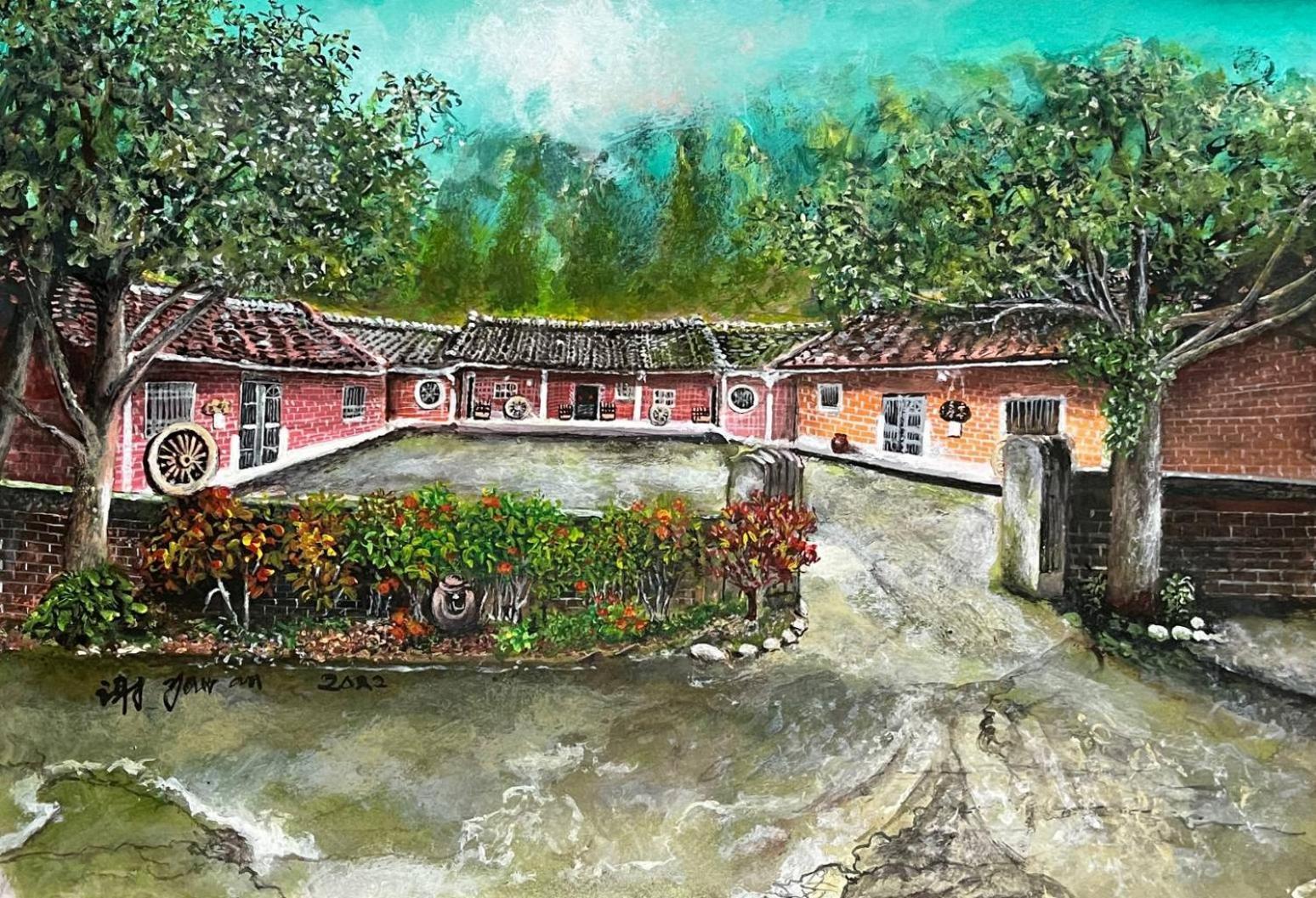 Hong Wa Cuo南投埔里紅瓦厝山居民宿 ภายนอก รูปภาพ